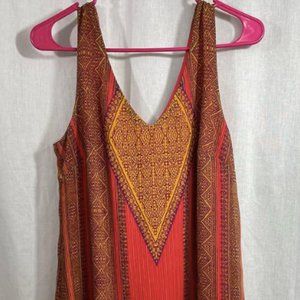 Orange and Yellow Summer Dress - Small